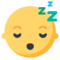 Sleeping Face emoji on Mozilla